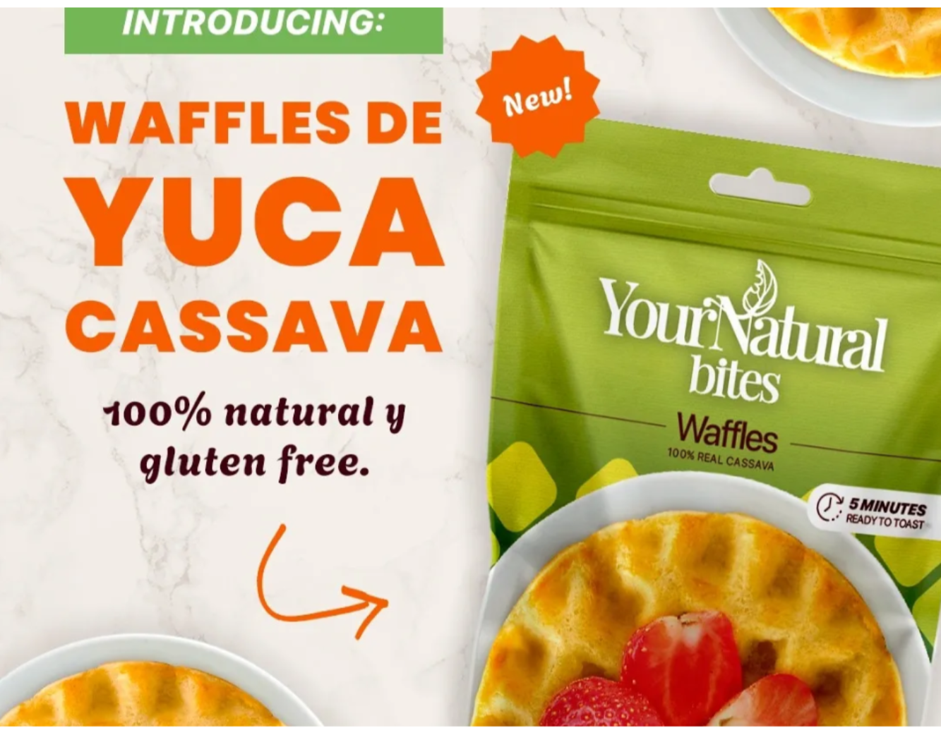 Waffles (Frozen Yuca-Cassava Waffles)
